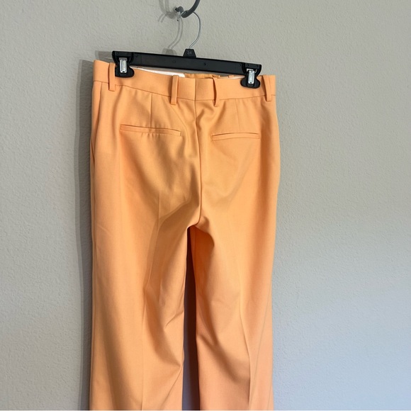 Reiss Emmy orange wide leg tailored wool blend trouser pants size 4 office - Picture 12 of 16